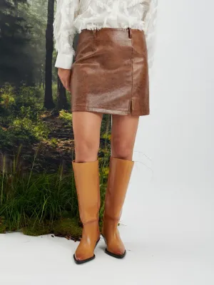 Alanis PU Mini Skirt