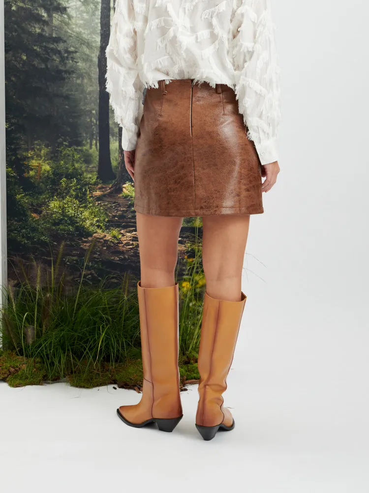 Alanis PU Mini Skirt