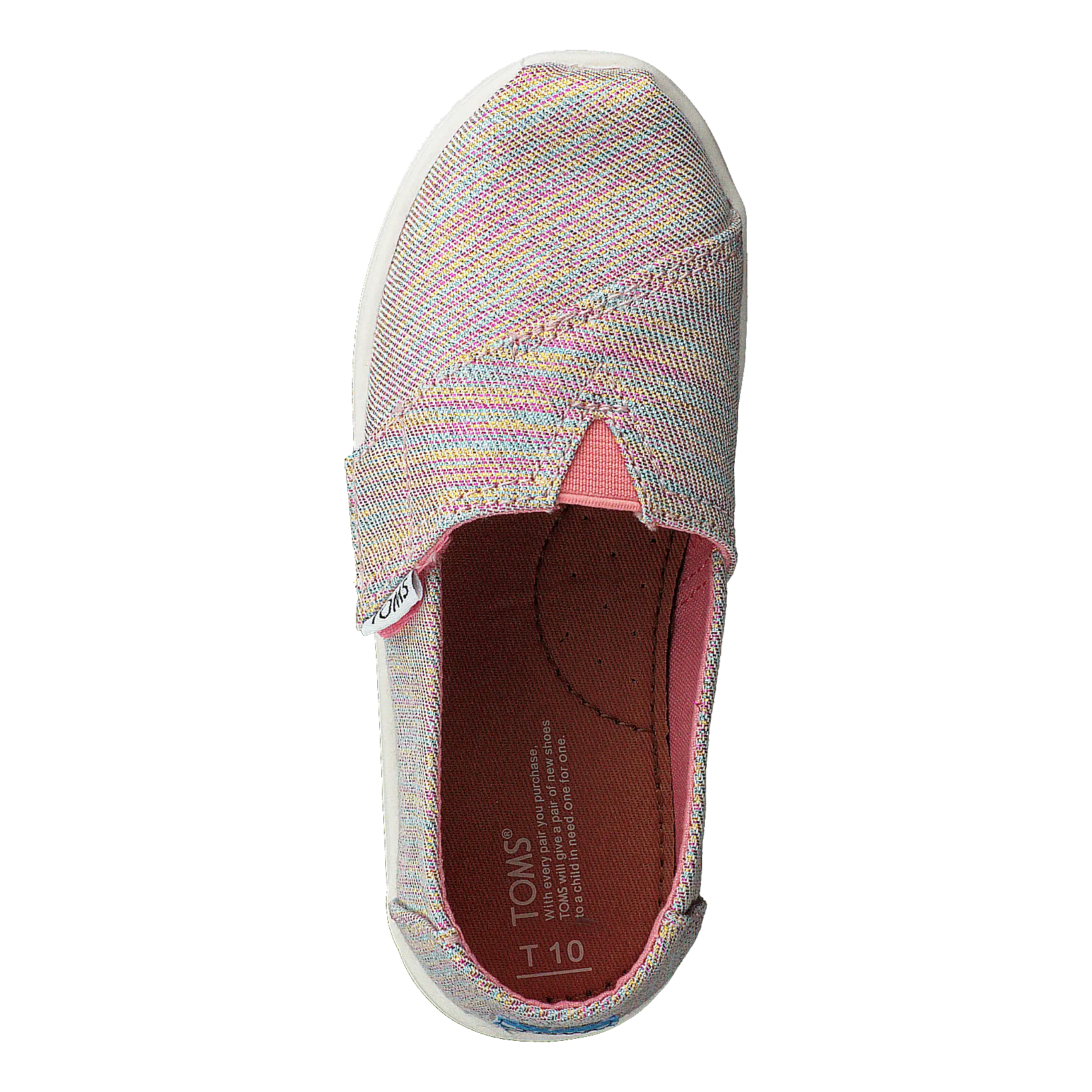 Alpargata Tiny Pink Multi Twill Glimmer