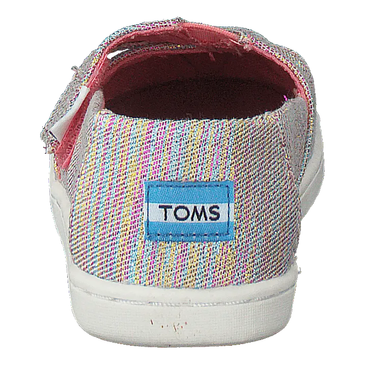 Alpargata Tiny Pink Multi Twill Glimmer