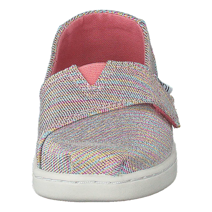 Alpargata Tiny Pink Multi Twill Glimmer