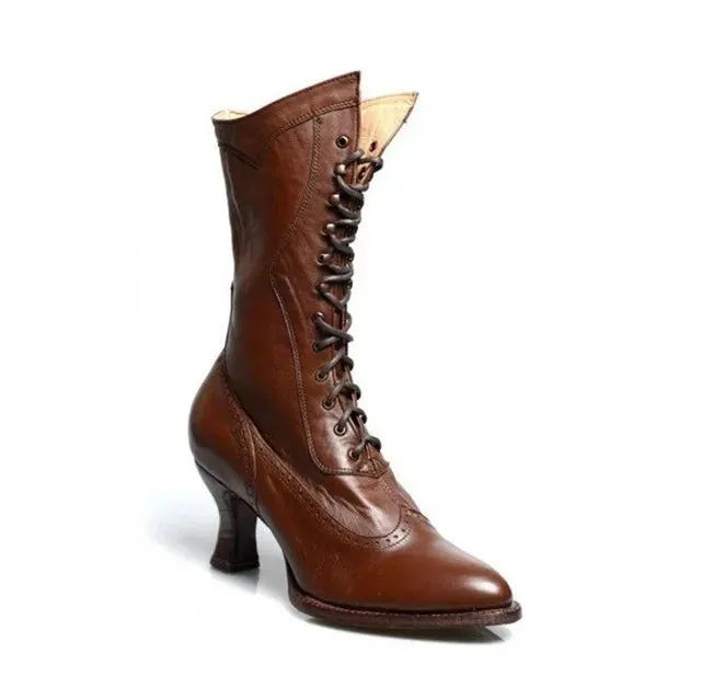 Amelia | Retro Knight Ankle Boots