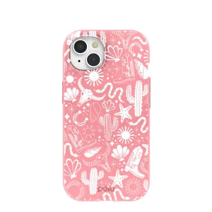Bubblegum Pink Coastal Rodeo iPhone 15 Case