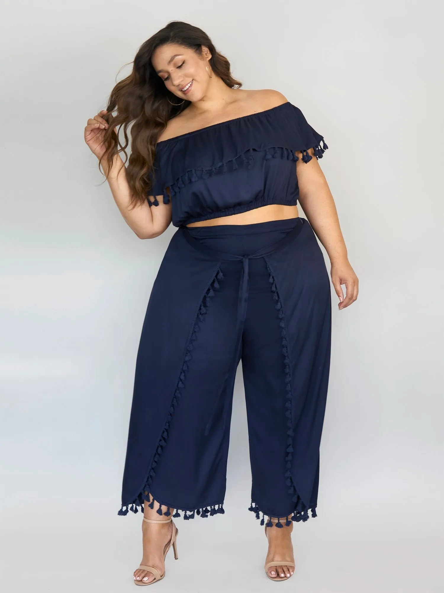 CarrieTulip Split Leg Pants