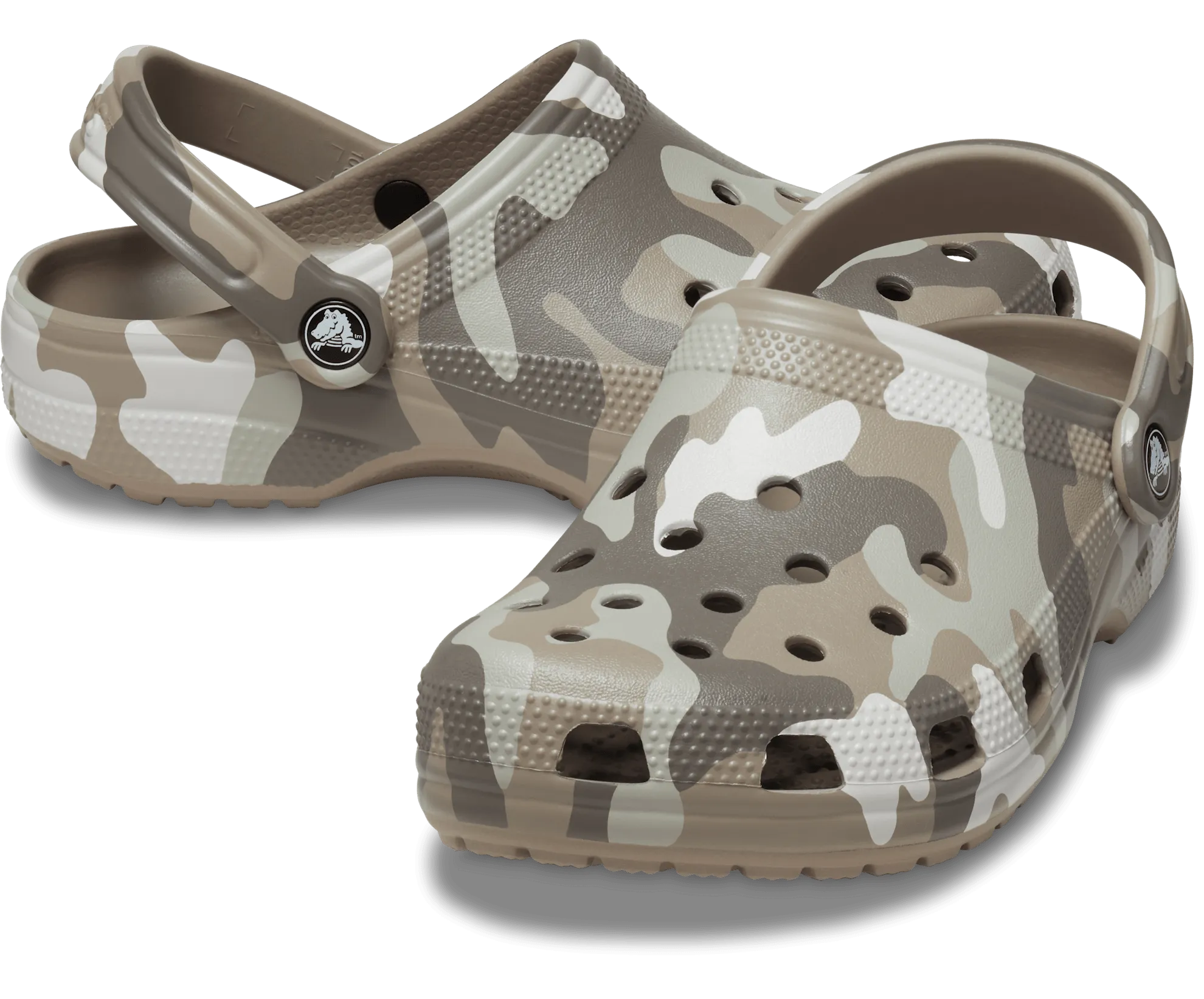 Classic Printed Camo Clog - mushroom/multi