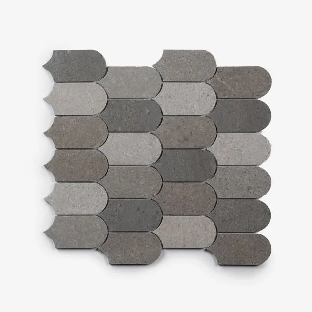 Cottesloe New Grey Feather Honed Marble Mosaic 50 x 130mm