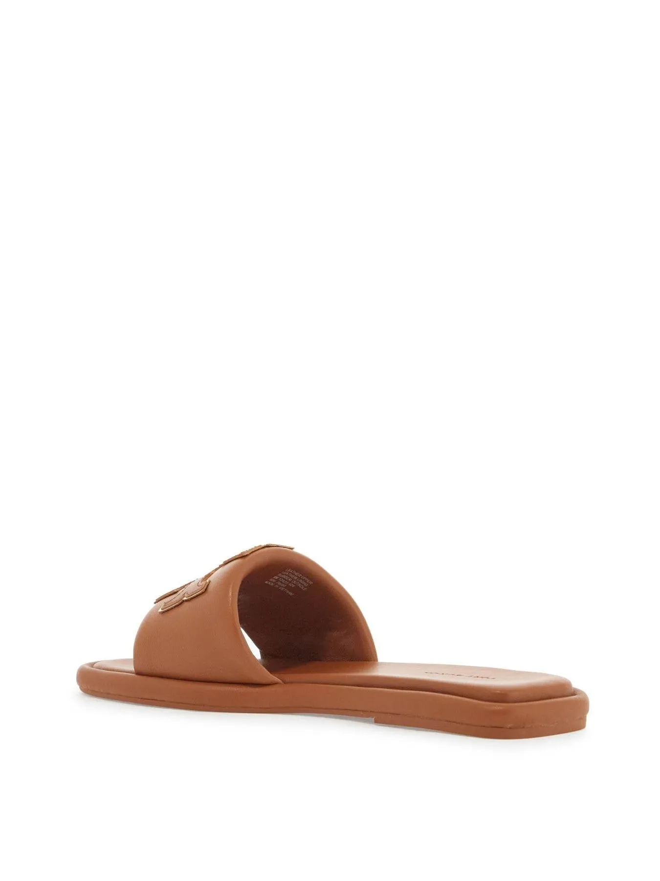 Double T Leather Slides