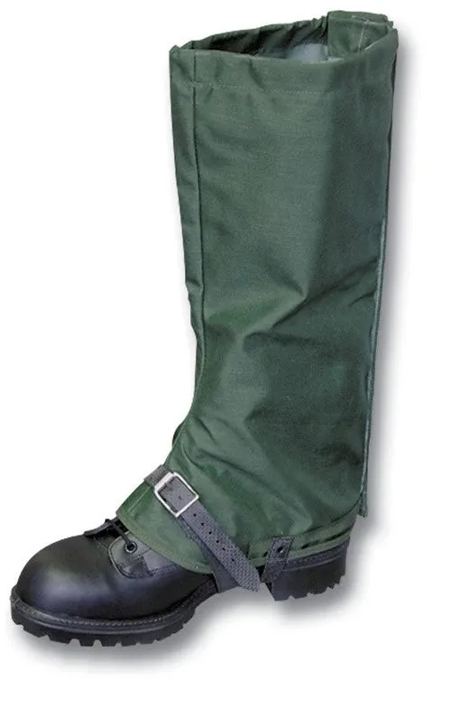 Footwear, Gaitres,British army issue green arctic gaiters (Used)