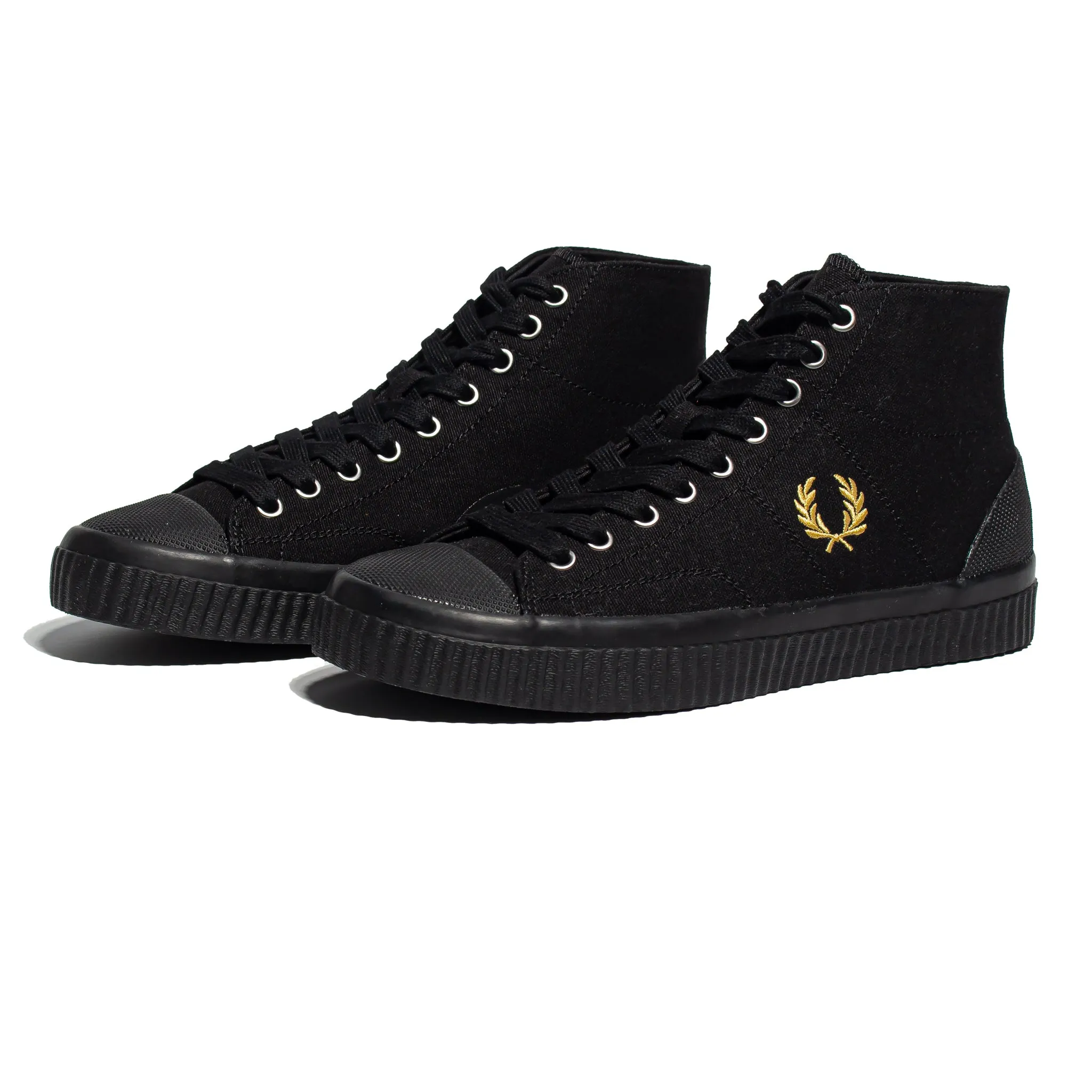 Fred Perry Hughes Mid Canvas Black