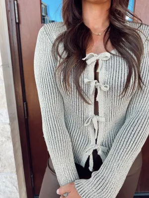 Gabby Glitter Ribbed Knit Top