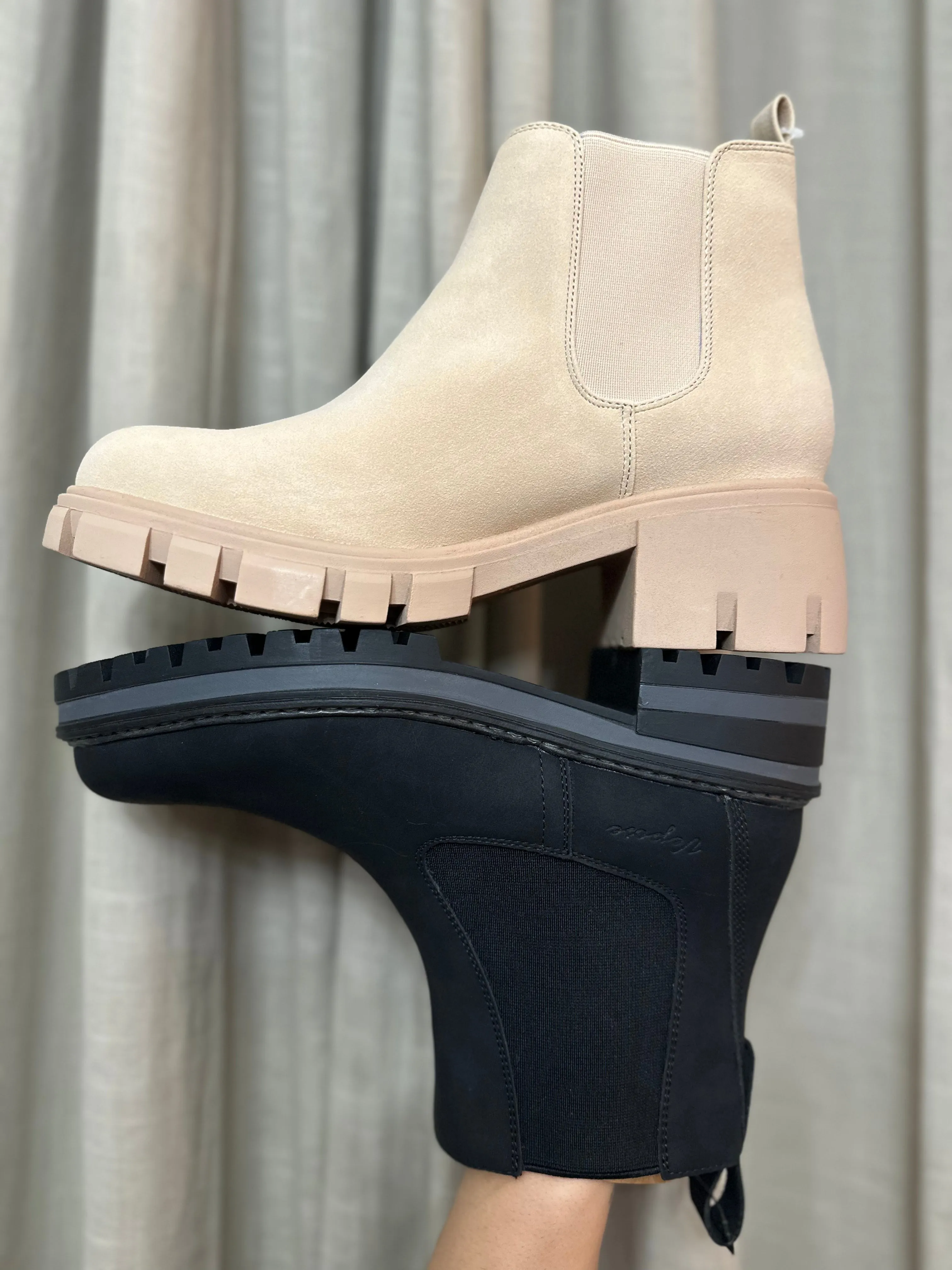 Hadley Lug Sole Chelsea Booties