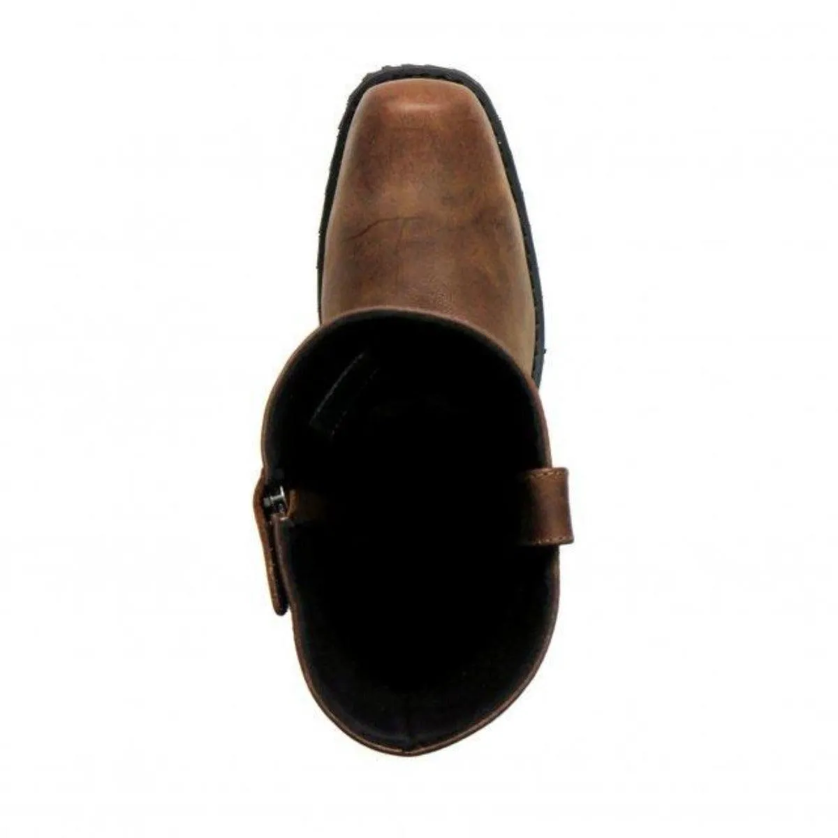 Hot Leathers Men's 11" Harness Boots Russet Brown