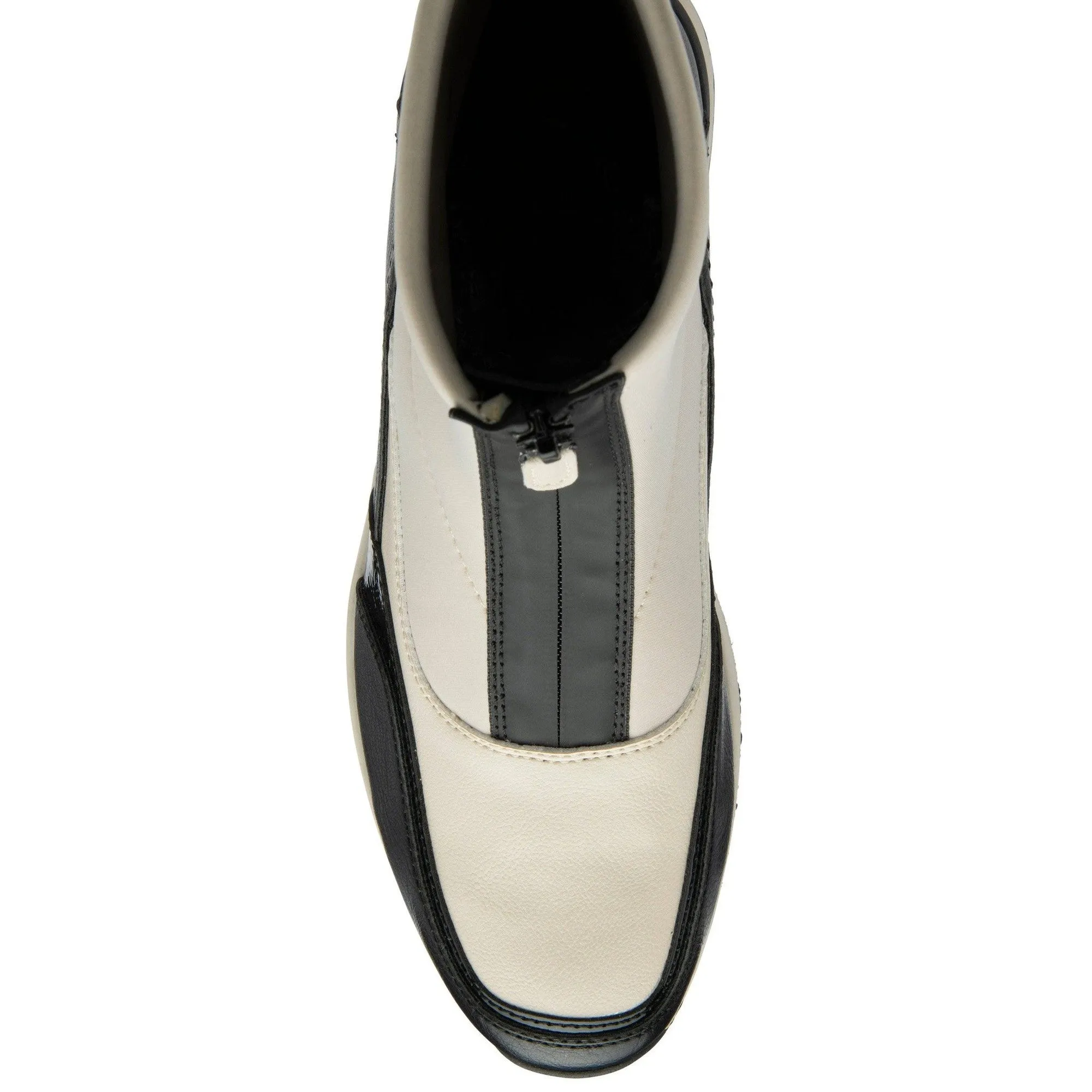 Lotus Petra Ladies Off White Front Zip Ankle Boots