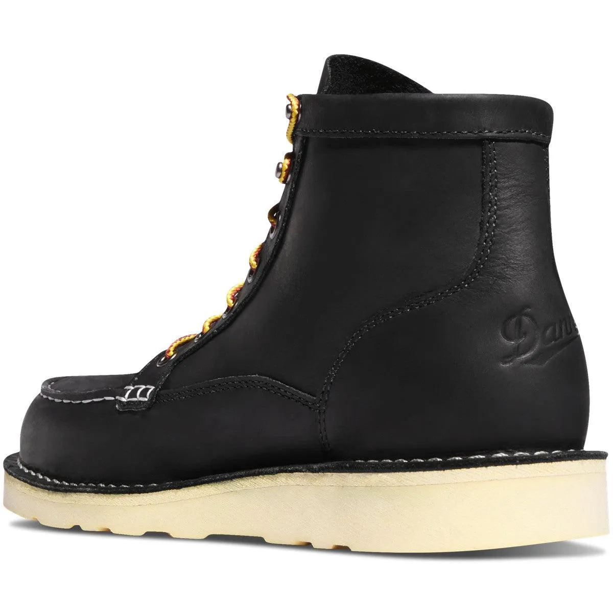 Men's 6" Bull Run Moc Toe Boots - Black