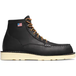 Men's 6" Bull Run Moc Toe Boots - Black