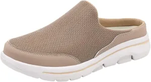 Men's Reathable Stretch Canvas Shoes Lightweight Breathable Walking Shoe Gym Tennis Business Formal Dress Shoes