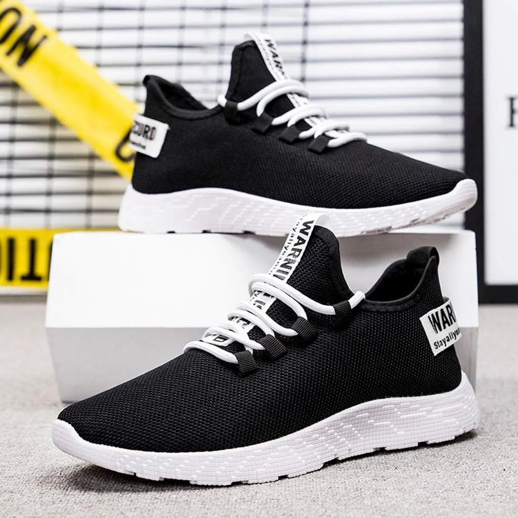 Mens Tennis Shoes Black Men Lightweight Breathable Walking Shoes Gym Tennis Athletic Mens Training Sneakers