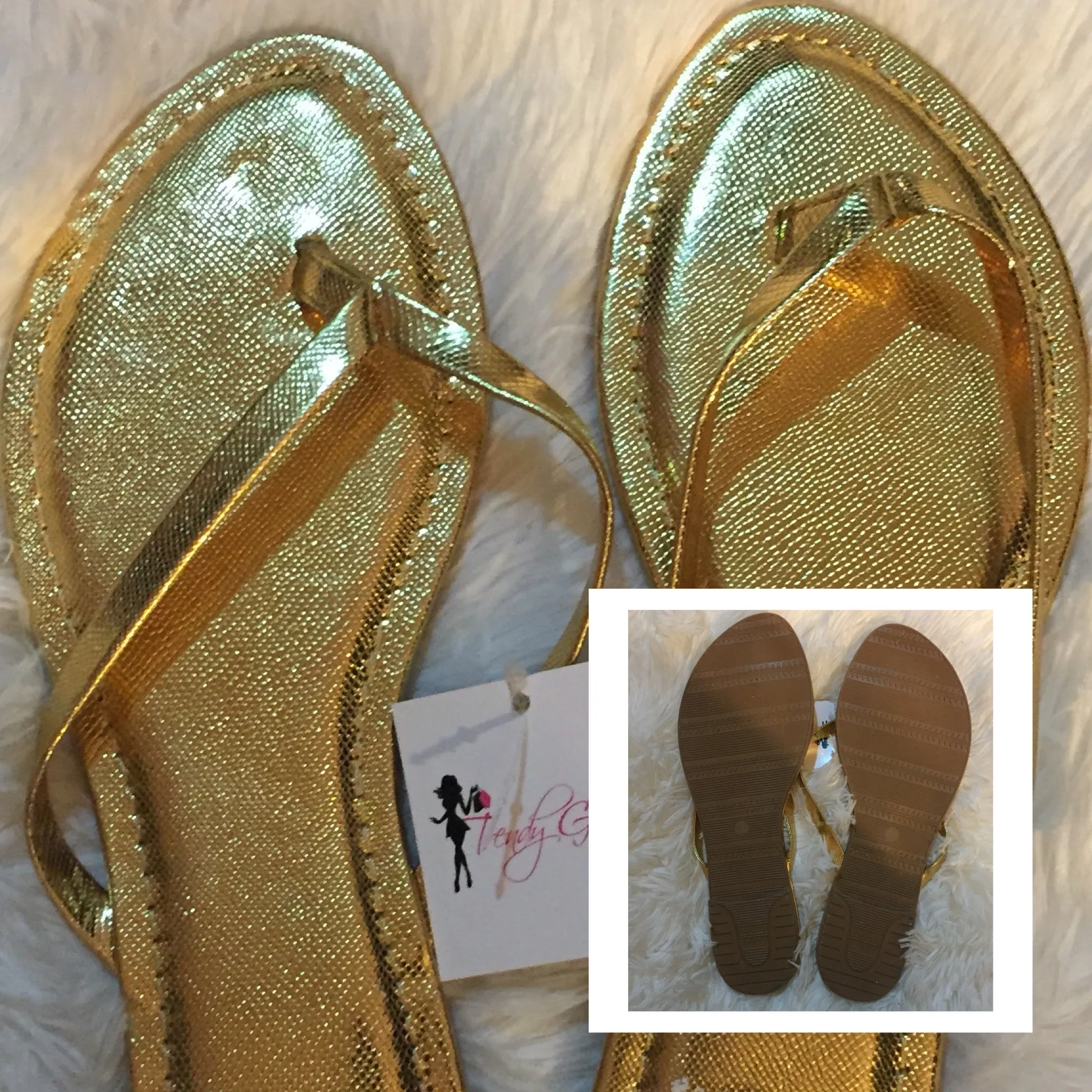 Metallic Sandals (60% off!)