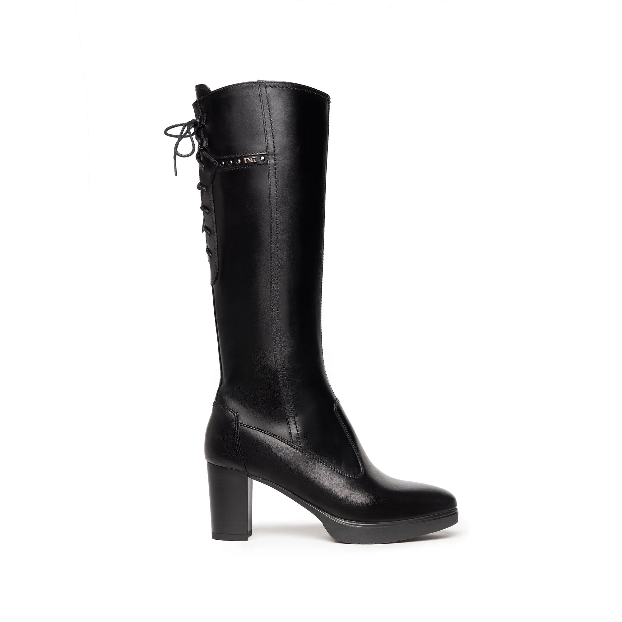 NEROGIARDINI WOMEN KNEE HIGH LEATHER BOOTS