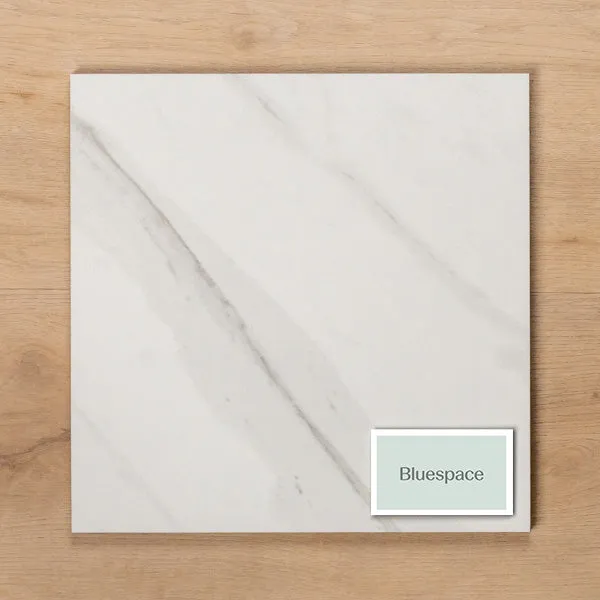Perisher White Marble Matt Rectified Porcelain GP Tile 300x300mm