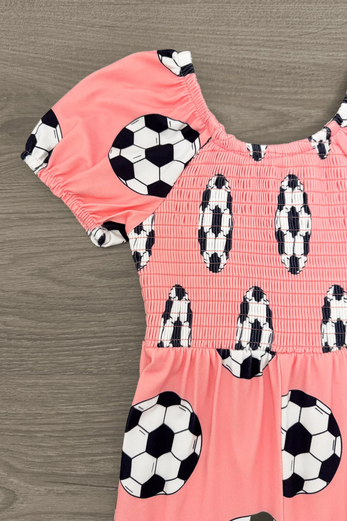 Pink Soccer Ball Jumpsuit
