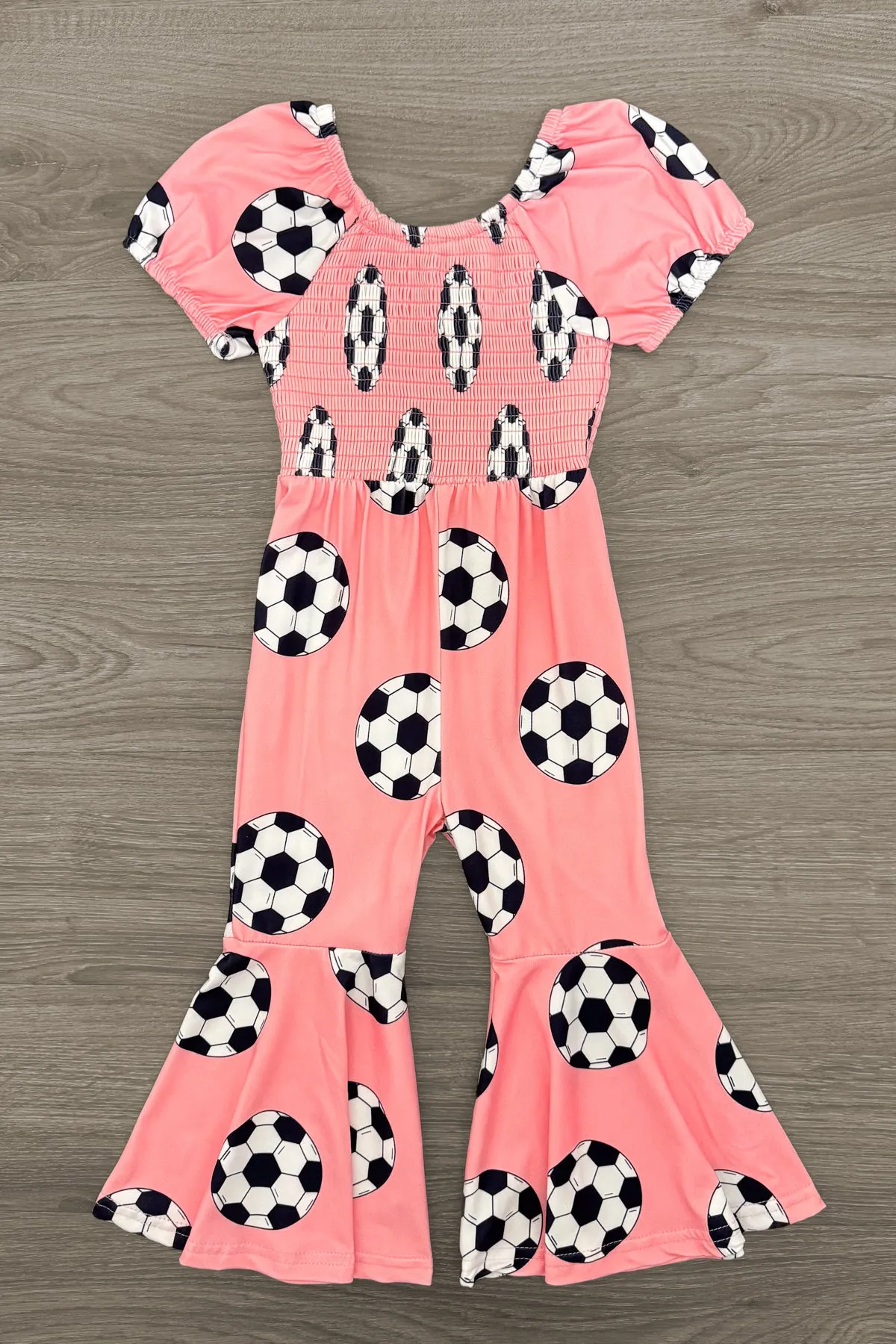Pink Soccer Ball Jumpsuit
