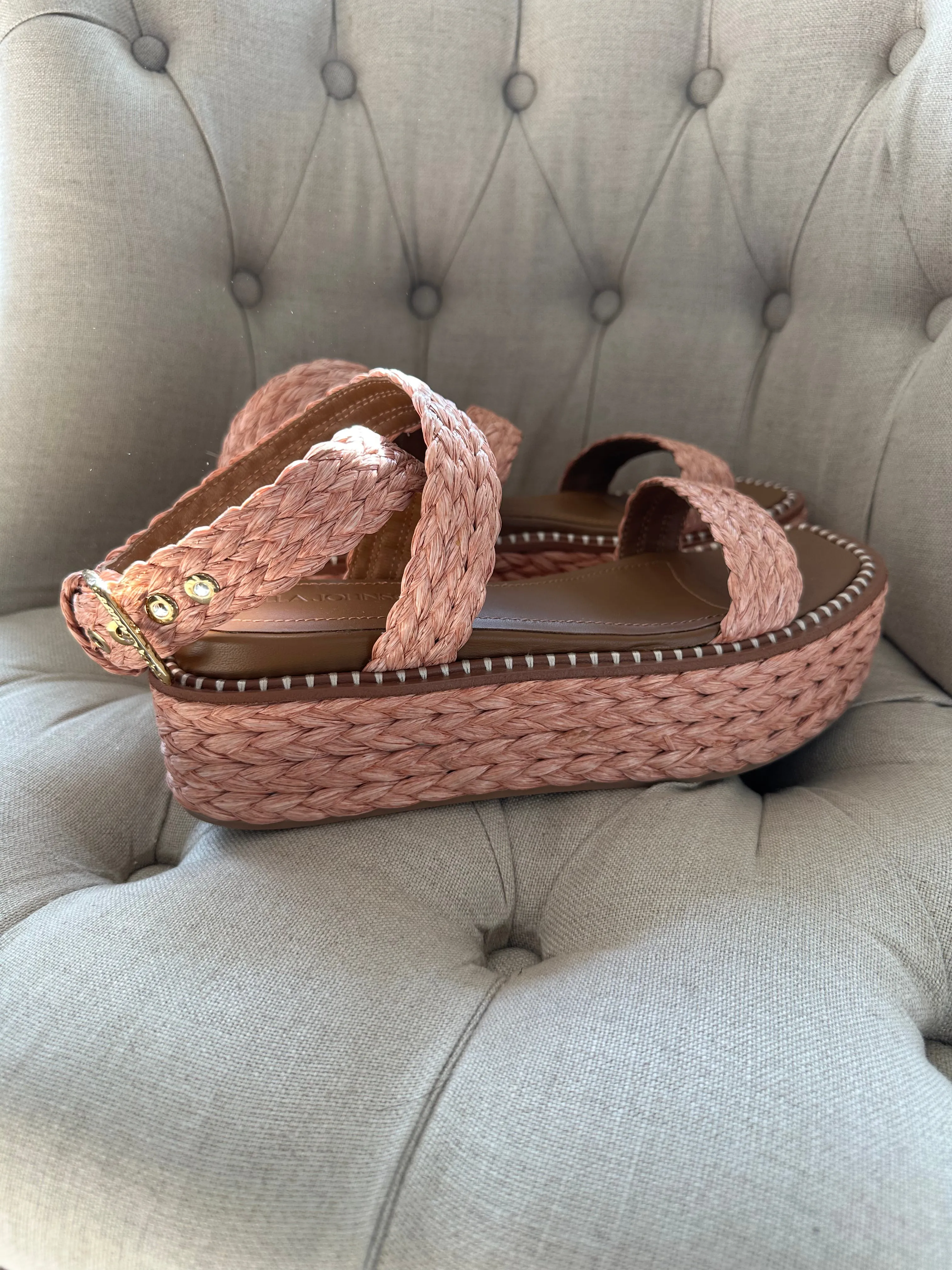 PRE-OWNED ULLA JOHNSON WEDGES EU 38 RRP £485
