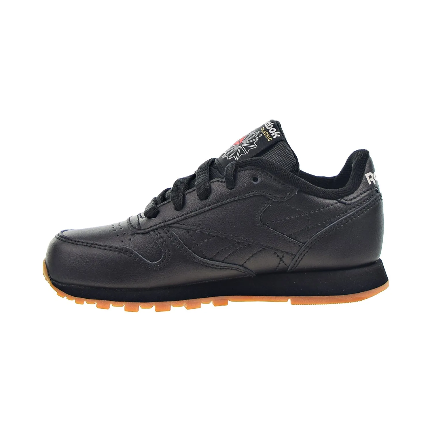 Reebok Classic Leather Little Kids' Shoes Black-Gum