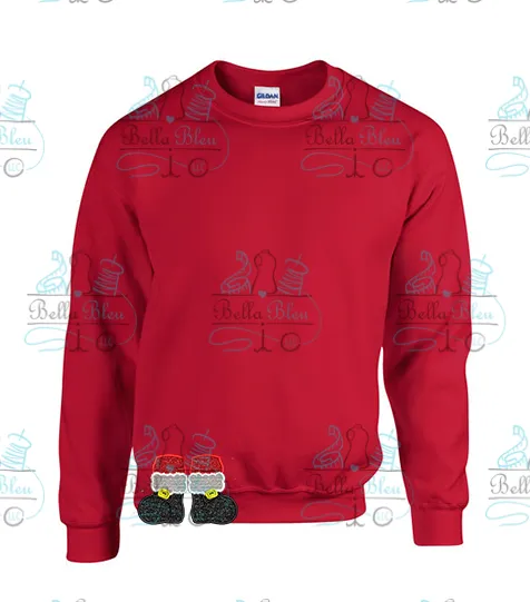Santa Boots Side Design Applique 4 sizes
