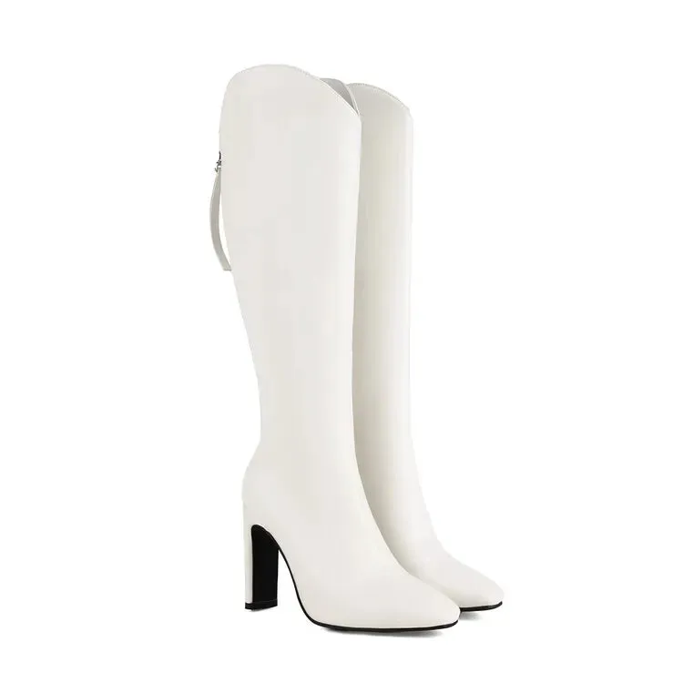 Trend4us Women's Modern Chic High Heel Knee-High Boots