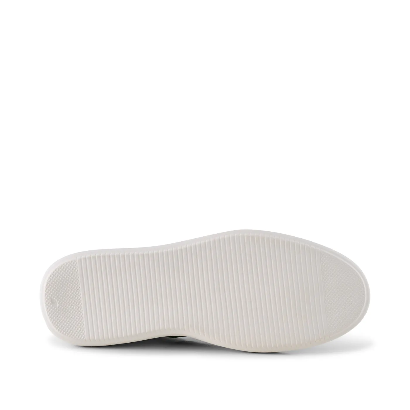 Vinca sneaker leather - WHITE/GREEN MULTI
